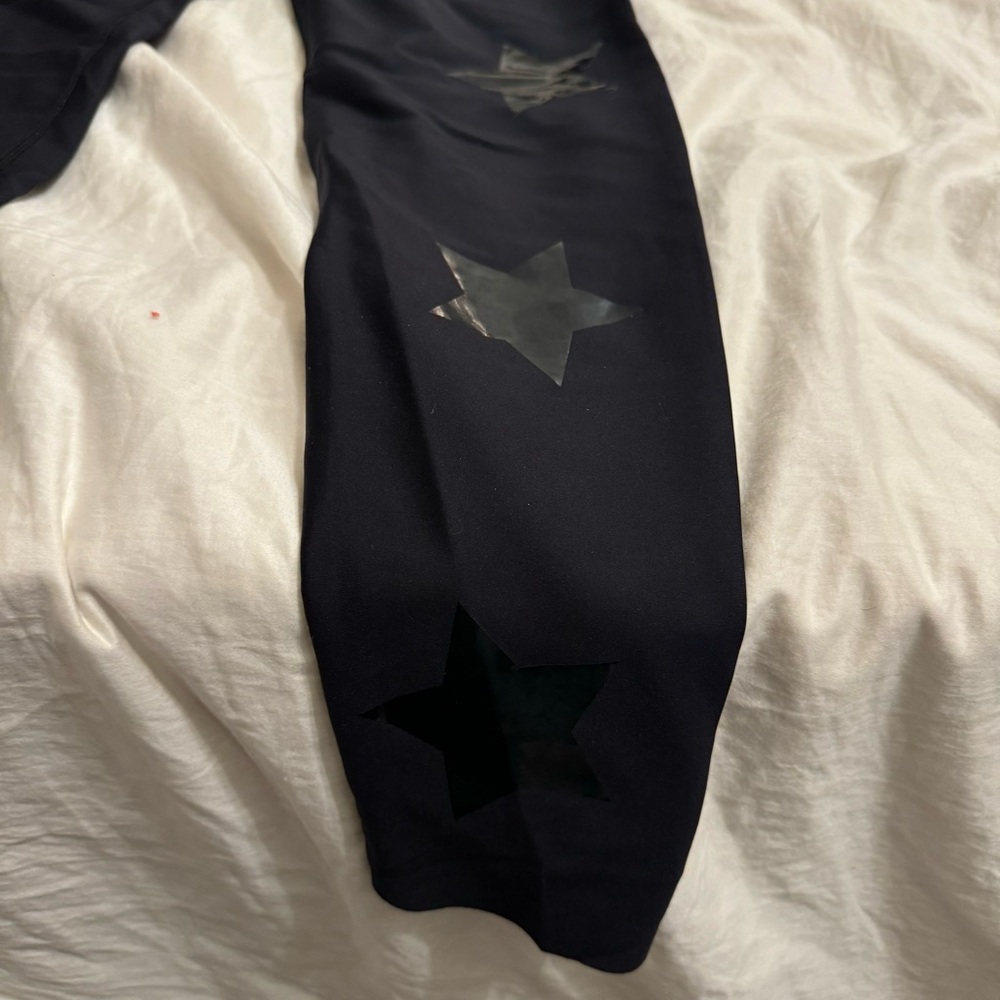 Ultracor Ultra Lux Knockout Star Leggings in Nero & Patent Nero - Sz: L - Picture 6 of 10